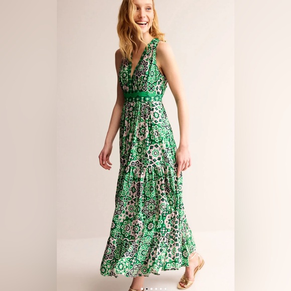NWT Boden Serena Cotton Tie Maxi Dress - Picture 3 of 5